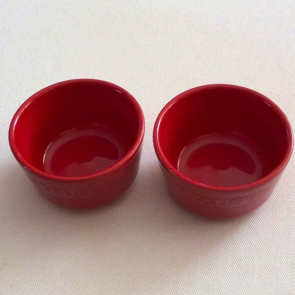 Staub Red Ceramic Ramekins